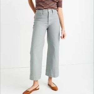 Emmett Wide-Leg Crop Pants Blue Size 28
